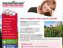 Tablet Screenshot of menoflavon.cz